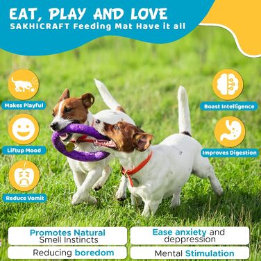 Силіконова килимок-нюхалка для собак середнього розміру, сприяє повільному годуванні та стимуляції інтелекту