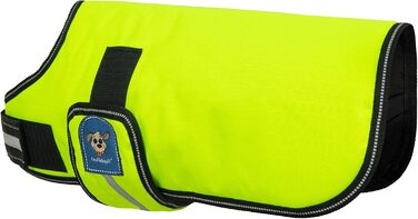 Накидка для собак Knuffelwuff 13930-011, функціональна тканина, світловідбиваючий, неоновий жовтий, 25 см