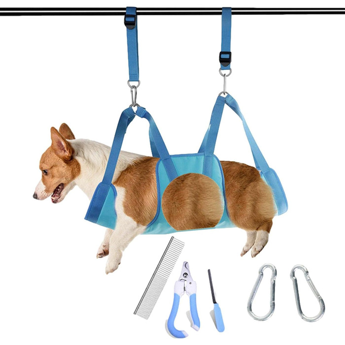 Нашийник для грумінгу собак Onlynery - м'який та зручний нашийник для догляду за шерстю | Легкий у чищенні та використанні для малих та середніх тварин, блакитний, розмір S