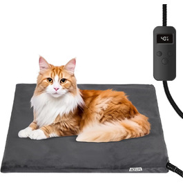 Кілимок для обігріву домашніх тварин: котів, собак, кроликів. Регулювання температури та таймера. 45x45 см