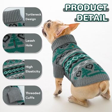 Зимовий теплий одяг для собак: куртка, теплий костюм, светр (сірий, L)