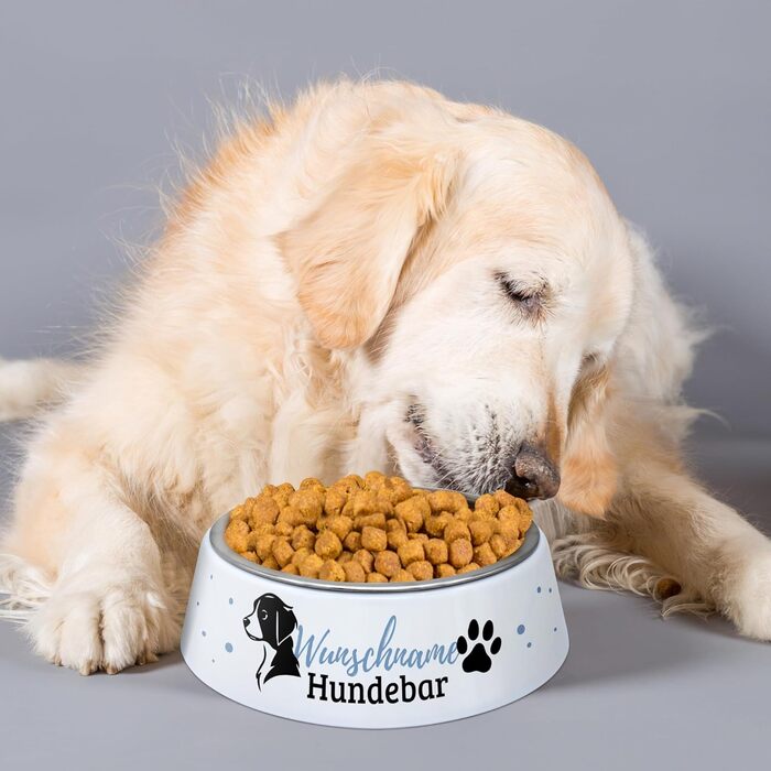 Миска для корму з іменем для собак PrintPlanet® - персоналізована з власним дизайном (Layout 8)