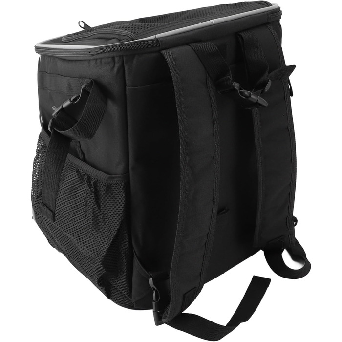 Рюкзак-переноска для собак, велосипедний, чорний: водонепроникний, дихаючий, знімний