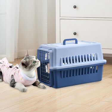 Складана переноска для собак Rockible: міцна переноска для котів та кошенят (блакитна)