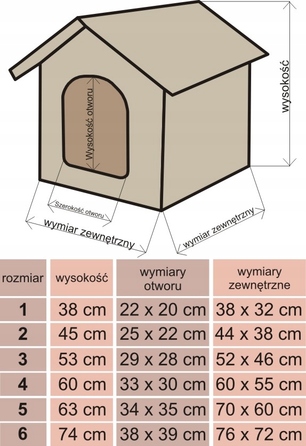 Буда для собак Doggy – м'яке лежак-будиночок, ліжечко для собак, 70x60x63 см