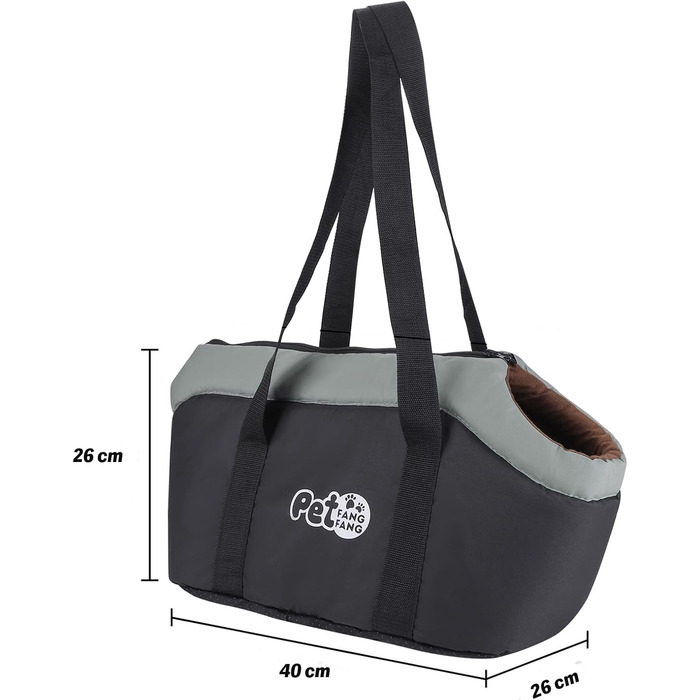 Транспортна сумка для собак та котів, чорна: зручна, дихаюча, з ременем безпеки