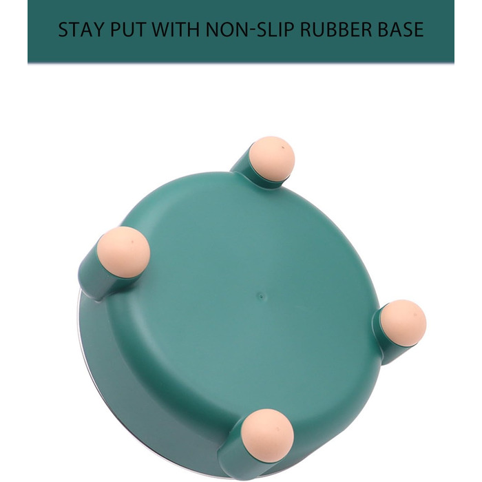 Набір мисок для котів та собак з нержавіючої сталі, 2 шт. (білий та зелений). Зручний дизайн, антиковзаюча основа, легко миються, для котів та маленьких собак