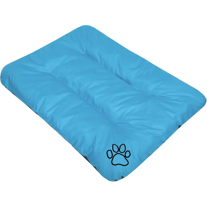 Килимок для собак, лежанка для собак великих, середніх та малих порід - вологостійкий, м'який, 90x60x8 см, блакитний