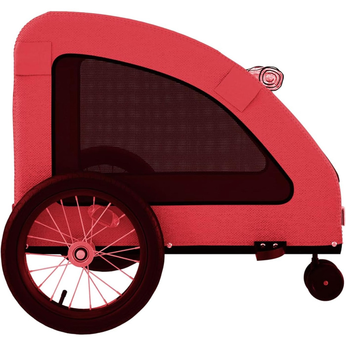 Причіп для собак Gecheer, міцний оксфордський матеріал та сталевий каркас, водонепроникний, з підвіскою, 26 дюймів, для активного відпочинку та прогулянок