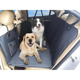 Підстилка для собак у машину: розширювач заднього сидіння, захист від бруду, для SUV, LKW (Чорний)