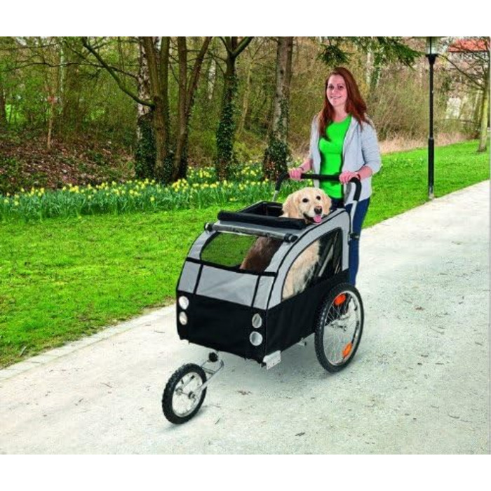 Тележка для собак TEFLON® до 40 кг - велосипедний причіп, функція візка для собак