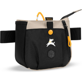 ОлліДог Backcountry Tagestasche - сумка для ласощів та відходів для собак, з кліпсою на пояс, Raven S'25