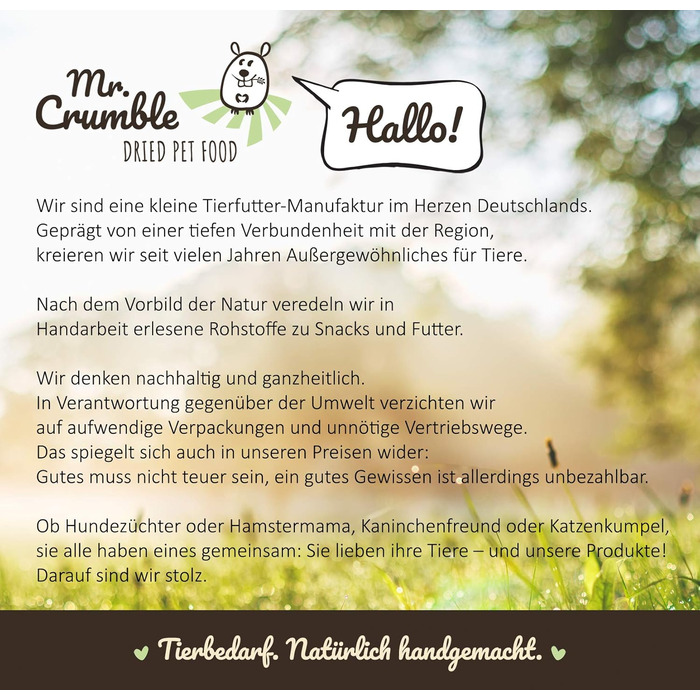 Mr. Crumble Сухий корм для гризунів Тунель-Туннель, 2 шт. Беззерновий тунель з квітами та травами для гризунів