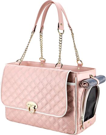 Сумка-переноска для собак та котів NewEle Fashion, чорна, до 4.5 кг, з великими кишенями, для подорожей, підходить для авіаперельотів