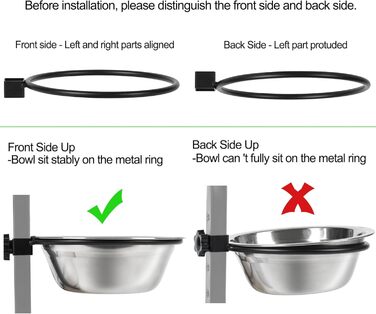 Підвищений годівниця для котів JUJOYBD з 4 нержавіючими мисками, регульована висота, станція годування, миски для їжі та води для котів та маленьких собак