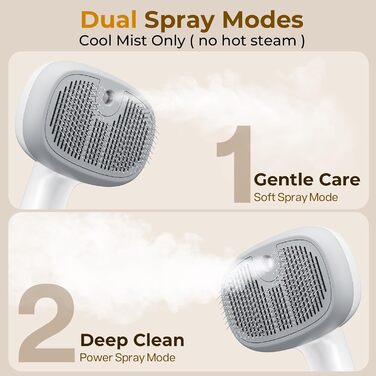 Парфумерна щітка для котів Pecute з функцією розпилення, великий резервуар для води, масажна щітка для видалення шерсті, підходить для собак та котів (зелена)