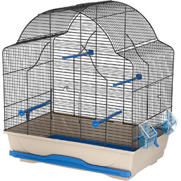 Клітка для птахів Kerbl Daisy 56×36,5×62 см, синя/сіра