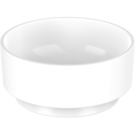 Керамічна миска для котів і малих собак DRAIAX ElegantFeed S, біла, матова зовні, глянцева всередині