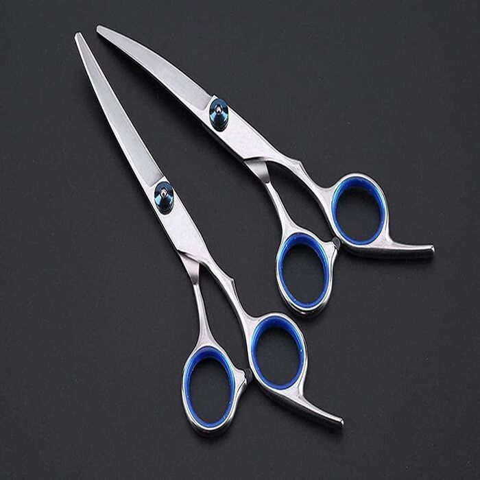 Набір для стрижки тварин QUNINE (6 шт.): професійні ножиці для собак та котів, нержавіюча сталь, 15.2 см