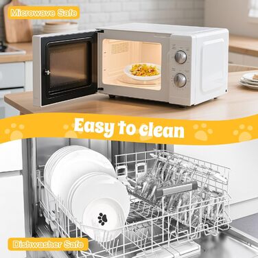 Підвищені миски для котів 2 шт. з підставки, керамічні миски для корму та води, чорні