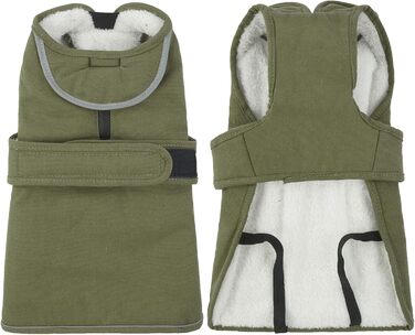 Зимовий теплий одяг для собак Kuoser: водонепроникний та вітронепроникний жилет з відбиваючими елементами, XS-3XL (обхват грудей 50-65 см)