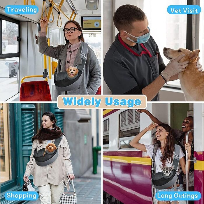 Сумка-переноска для собак та котів (3-6 кг) з регульованим ременем, з дихаючого матеріалу, камуфляж