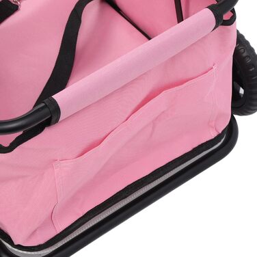 Складана візок для собак 4-Rad, Переносний дитячий візочок для домашніх тварин, візок для котів та собак, 51 x 35 x 23 см, підходить для собак, котів та інших дрібних тварин