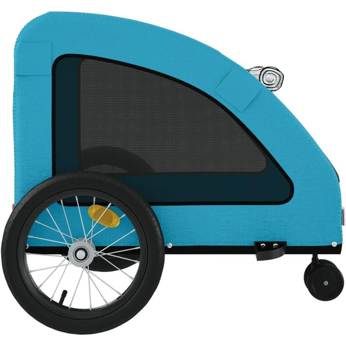 Причіп для собак vidaXL, блакитний, 45 кг, Oxford-Gewebe, з прапором та відбивачами