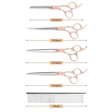 Набір професійних ножиць для грумінгу собак, набір ножиць для собак, ножиці для грумінгу тварин, професійні ножиці для собак