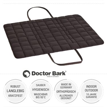Сумка для собак та господарів Doctor Bark, зручна подорожня ковдра, підходить для алергіків, прання при 95°C, великий розмір, коричневий колір
