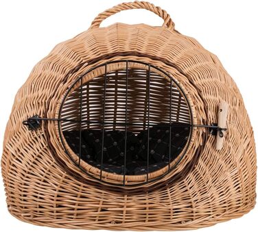Кішка Будиночок Венге-Сірий, Корзина для кота з лози, Корзина для кота, Місце для собаки з ручкою