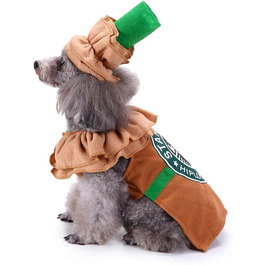 Костюм для тварин: лате, костюм для собак та котів на Хелловін, костюм для маленьких та середніх собак, костюм для Хелловін та Різдво