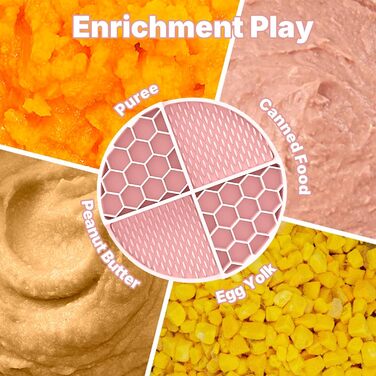 Килимок для лизання домашніх тварин з присосками та кришкою від банки для собак та котів, харчовий силікон, повільне годування, інтелектуальна іграшка-головоломка, килимок для ласощів, неслизький, для заспокоєння та розваги, персиковий (пісочний)