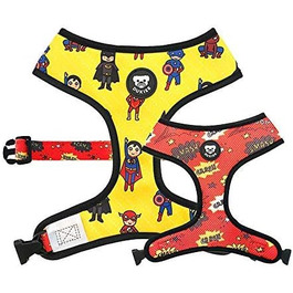 Dukier двостороння шлейка для собак Superdog, XS, з двостороннім принтом