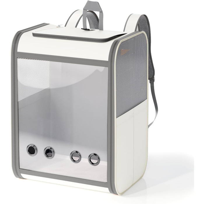 Рюкзак-переноска для котів та собак SWIHELP, сірий. Безпечна переноска для тварин, ідеальна для подорожей