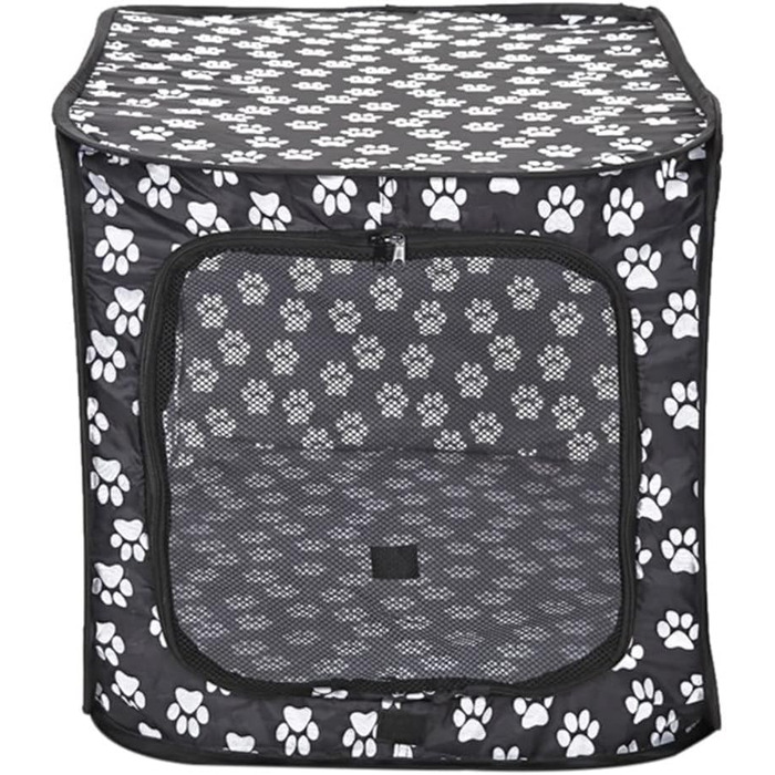 Переносне ліжко для домашніх тварин YPREWY: складана переноска для собак та котів, для маленьких собак та цуценят, прямокутна модель, з двома блискавками