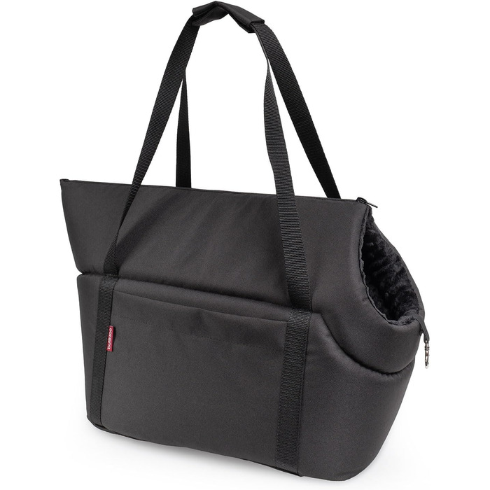 Сумка-переноска для собак та котів, чорна, Minky, 38x28x28 см, до 10 кг