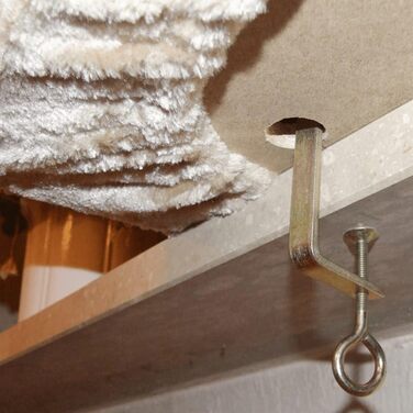 Підставка для котів Kerbl Pet на вікно, 55x35 см, дерево, м'який плюш, проста установка