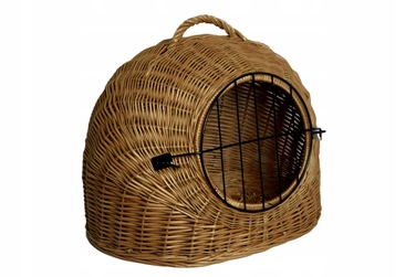 Будиночок для кота Wiklinowe Cuda, коричневий, круглий, 50 см x 40 см x 41 см