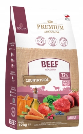 Сухий корм для собак Karma Pokusa Premium Beef (Яловичина), дорослі, 12 кг