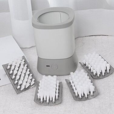 Автоматичний очищувач лап для собак | 2-ступеневий аксесуар для миття лап | для дому, подорожей, прогулянок, кемпінгу, сірих кольорів