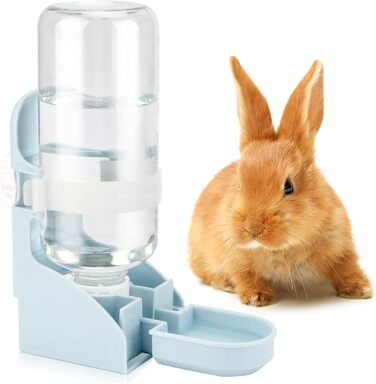 Автоматичний диспенсер води для тварин HYLYUN, 500 мл, підвісний, для морських свинок, шиншил, їжаків, фреток, блакитний