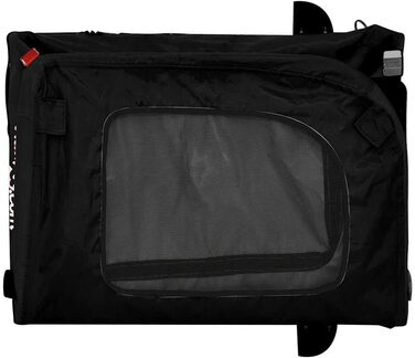 Причіп для велосипеда для собак, чорний, Oxford-Gewebe та залізо, LH82839