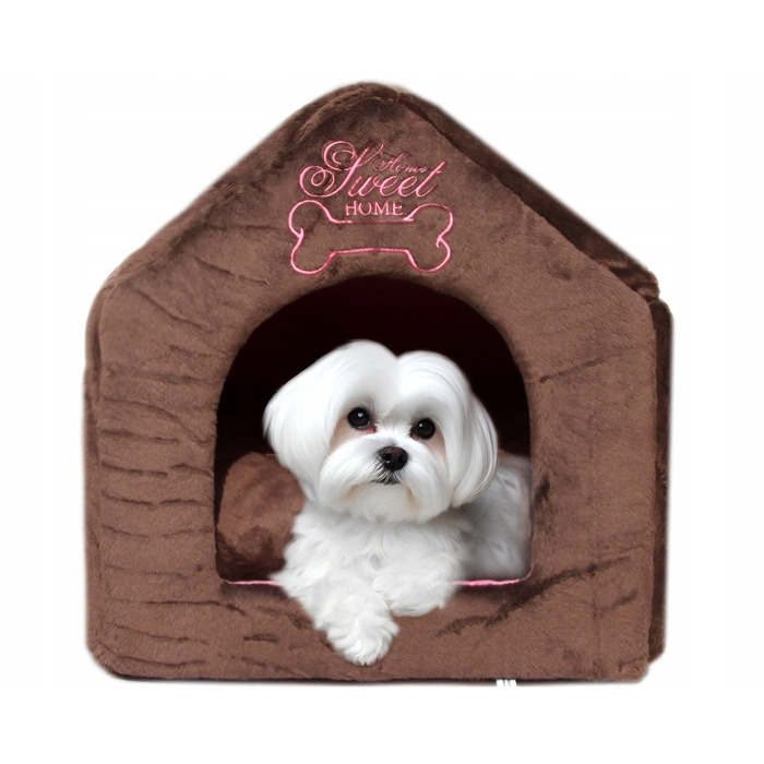 Будиночок-ліжечко для маленьких собак: затишна будка та м'яке місце для відпочинку