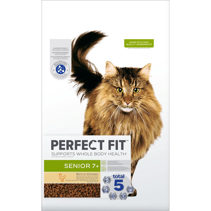 Сухий корм для літніх котів PERFECT FIT Senior 7+, курка, 7 кг