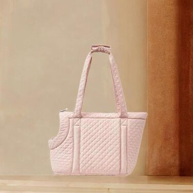 LOVIVER Сумка-переноска для котів та маленьких собак, рожева, тепла, для подорожей