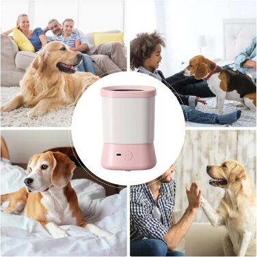 Набір для очищення лап собак | 2-ступеневий набір для догляду за лапами | Для подорожей, дому, після прогулянок, кемпінгу | Рожевий