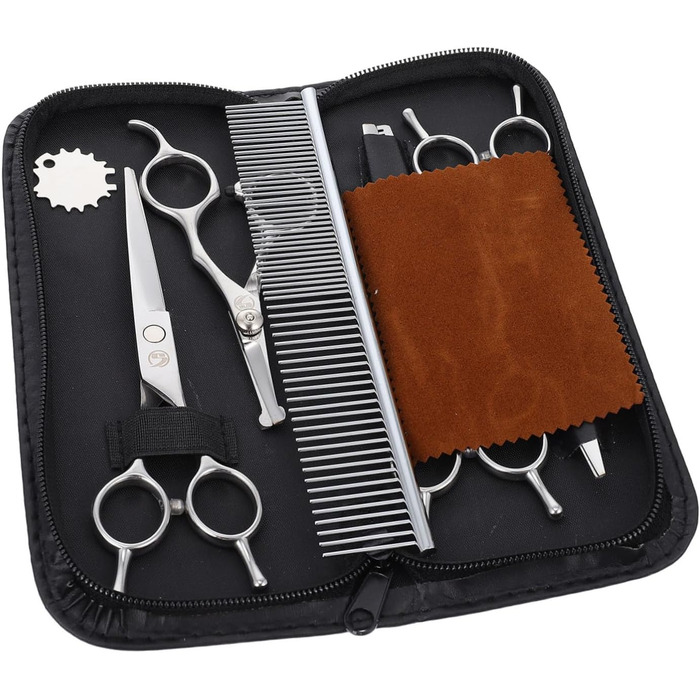 Набір професійних ножиць для грумінгу тварин з нержавіючої сталі