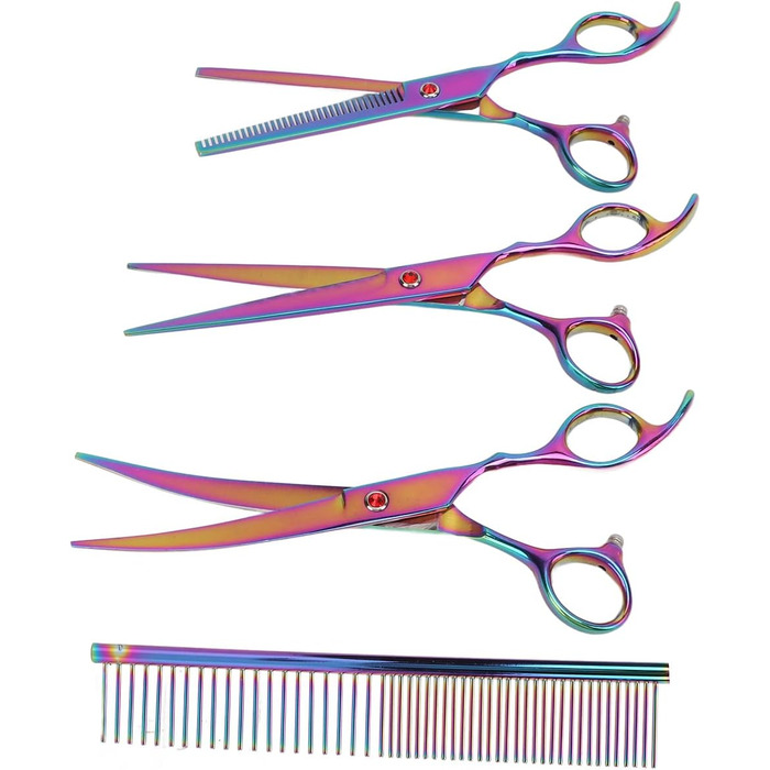Набір професійних ножиць для грумінгу собак, нержавіюча сталь, для дому та салону