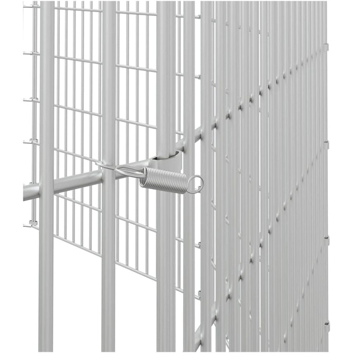 Клітка для кроликів vidaXL, 12 панелей, 54x60 см, оцинковане залізо, вольєр для домашніх тварин